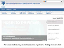 Tablet Screenshot of nasaa.org